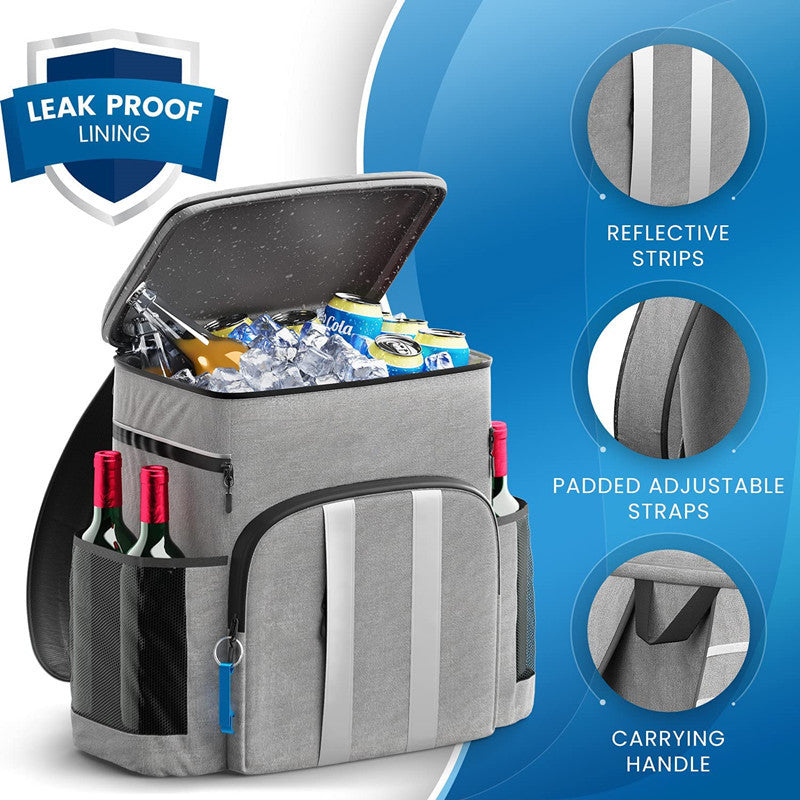 Insulated Cooler Backpack – 40 Cans & 4 Bottles Capacity