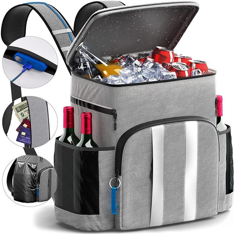 Insulated Cooler Backpack – 40 Cans & 4 Bottles Capacity