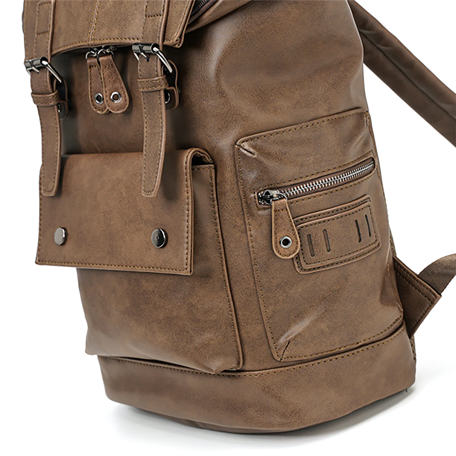 Heritage Vintage-Style Leather Backpack