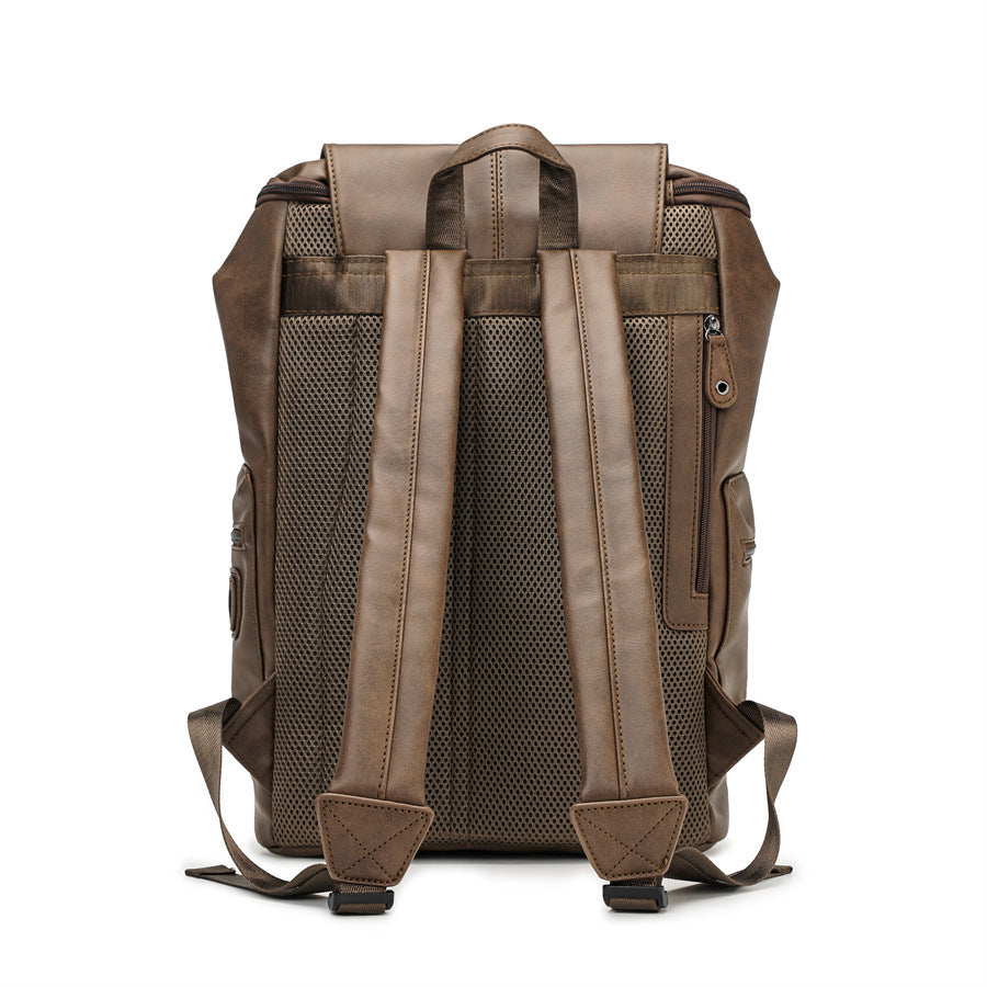 Heritage Vintage-Style Leather Backpack